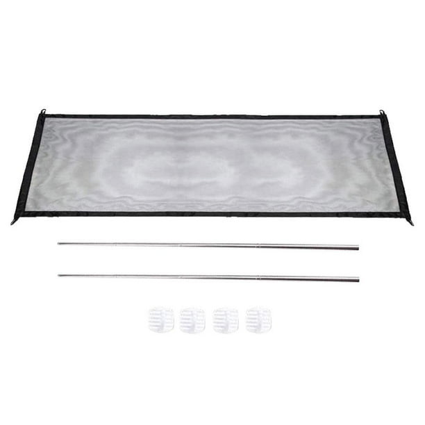 Puerta de Seguridad para Mascotas Cachorro de Perro de Cercado de Malla de Portátil Guardias Interior - Negro, 110x72cm El 110x72cm Sunnimix Vallas de la puerta de interior