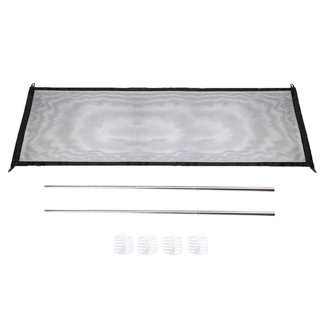 Puerta de aismiento al aire libre interior del animal doméstico de cerca Negro1 110x72cm Yuyangstore Vallas de la puerta de interior