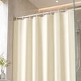 thumbnail image 4 of Shower Curtain or Bathroom 35.5x71 Inch, Textured Waffle Fabric Shower Curtains, Soft Hotel Farmhouse Style, Water Repellent, Machine Washable, Cream, 35.43" W x 70.86" L, 4 of 8