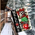 thumbnail image 3 of Christmas House Flag 28 x 40 Inch Double Sided Burlap Winter Red Xmas Ball Ornament Large Yard Flag Holiday Seasonal Yard Outdoor Outside Decoration, 3 of 6