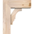 thumbnail image 3 of Ekena Millwork 7 1/2"W x 20"D x 24"H Balboa Block Smooth Bracket w/ Offset Brace, Douglas Fir, 3 of 25