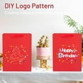 thumbnail image 4 of 12 Pack Red Kraft Paper Gift Bags with Handles for Wedding, Birthday, Party, Shopping, 4 of 6