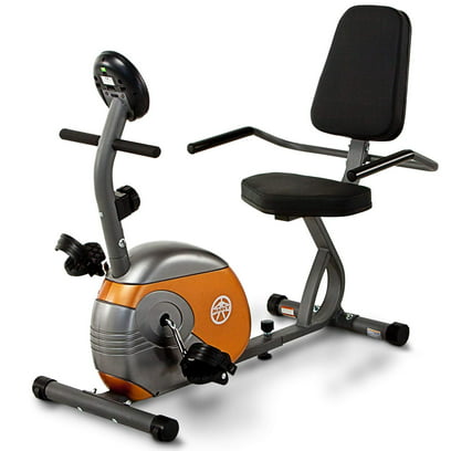 Marcy ME-709 Recumbent Exercise Bike with 8 Levels of Preset Resistance