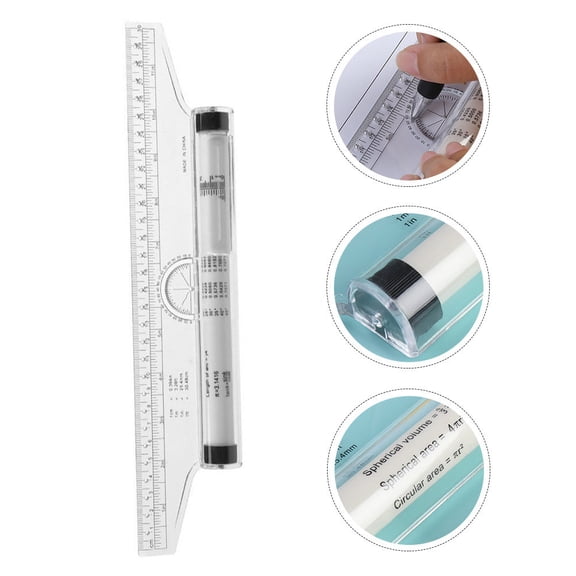 ELAYARD Parallel Drawing Ruler with Smooth Roller for Precision Engineering and Design Work, Ideal for Architects and Drafting