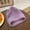 Purple, variant on Plush Knitted Hat Female Autumn And Winter Pink Korean Version Warm Wild Wool Hat Japanese Big Head Circumference Small Face