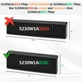 thumbnail image 3 of Nispira 5230W1A003C Charcoal Filter Replacement For GE Kenmore LG Microwave LMV1650ST LMV2031SB LMV2031ST LMHM2237BD, 2 Packs, 3 of 7