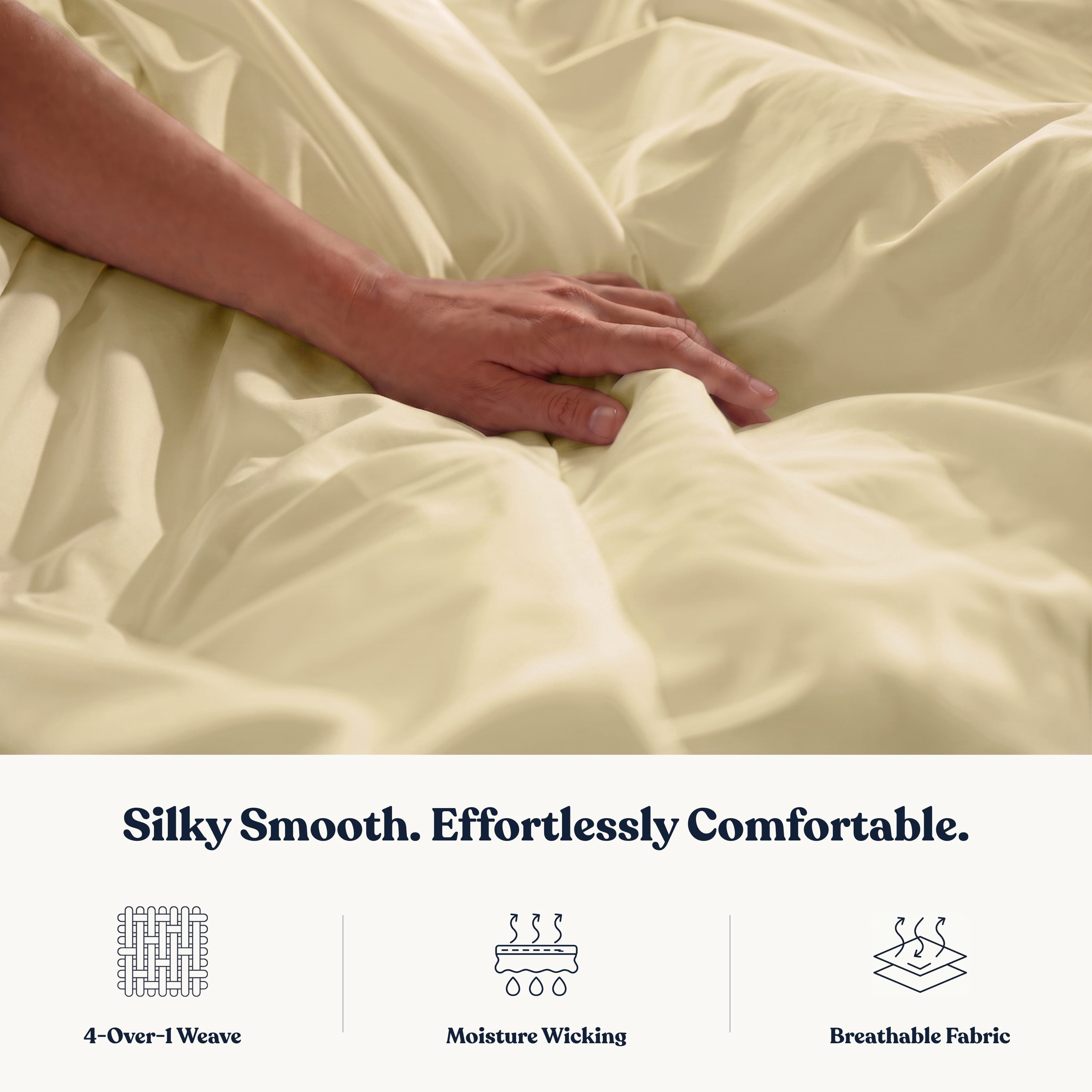 Delara California King 7 Pieces Set GOTS Organic Cotton Sheet Bundle, Ultra Soft, Moisture-Wicking, Breathable, Long-Staple, Sage Green