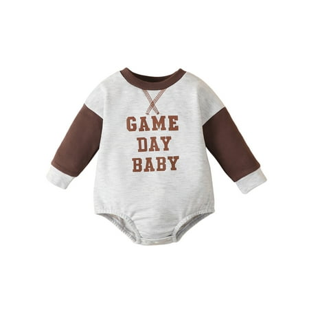 

Bagilaanoe Newborn Baby Girl Boy Rompers Cartoon Letter Print Long Sleeve Bodysuits 3M 6M 12M 24M Infant Casual One Piece Short Jumpsuit