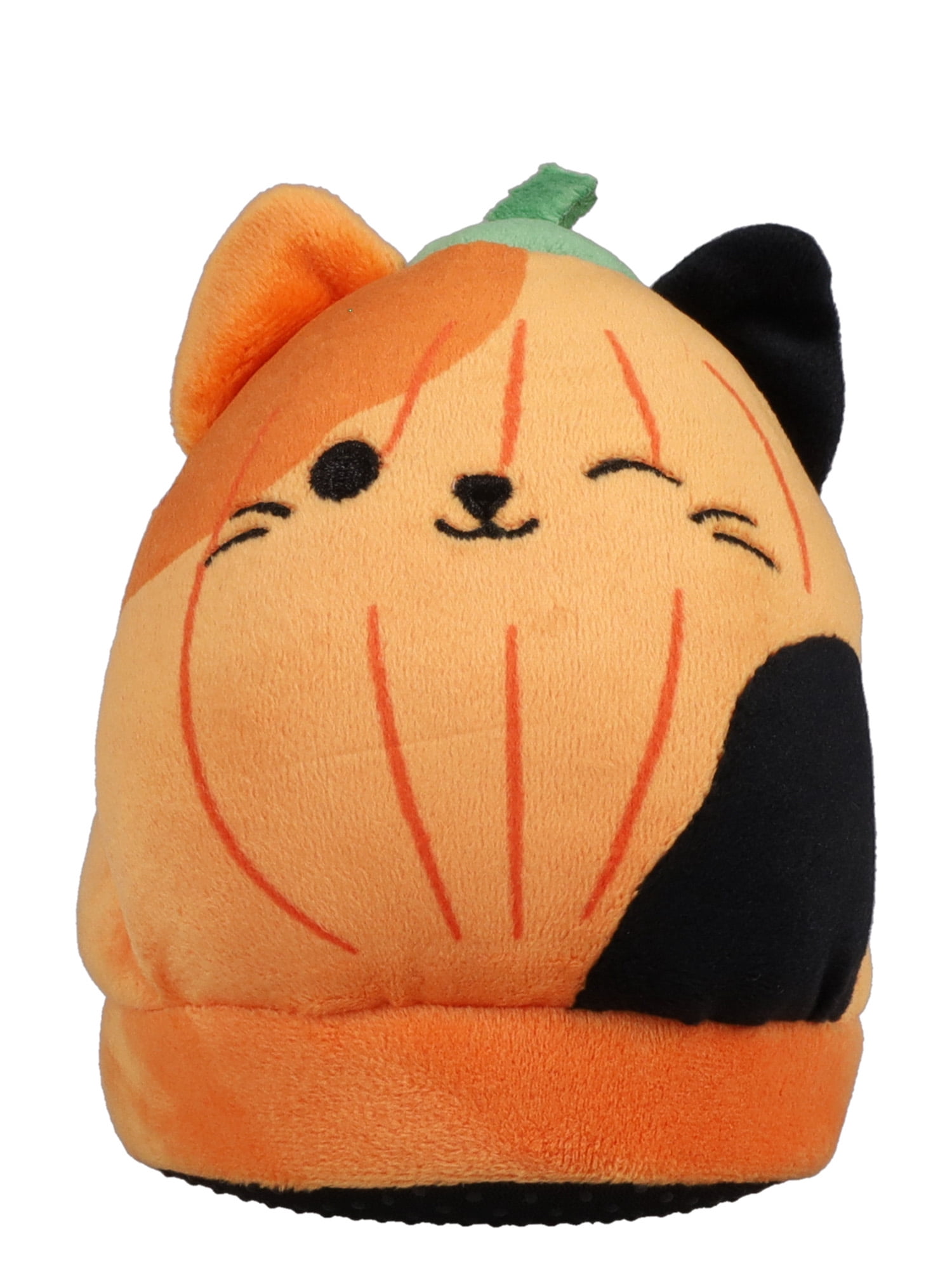 Toddler, Little & Big Kids Squishmallows Cam the Cat Orange Pumpkin Halloween Slipper