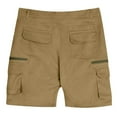 thumbnail image 4 of Men's Casual Shorts Men Baggy Shorts Boys Winter Clothes Size 6 Tripe Size Little L Men Sports Mens Sheer Workout Clothes Graphic for with Foam Men's Casual Cargo With Zipper Khaki M, 4 of 4