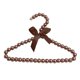 thumbnail image 1 of Percha de plástico con lazo para ropa de muñecas de 45 cm (18") y accesorios para bebés recién nacidos Marron oscuro, 1 of 4