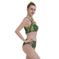 thumbnail image 4 of Daiia Cute Tribal Leopards printed 2 piece Swimsuit Bikinis for Women High Waisted Racerback Bathing Suits Summer Tummy Control Scoop Neck Swimwear-Medium, 4 of 8