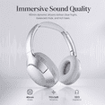 thumbnail image 5 of Y08 Over-Ear Headphones Bluetooth 5.4 Active Noise Cancelling Hi-Res Audio 50H Playtime White, 5 of 6