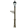 thumbnail image 2 of Lewiston Post System Only with Bayview Solar Lamp, support bracket and ornate base , White, 2 of 3