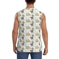 thumbnail image 4 of Haiem Men's Jungle Animal Print Tank Tops Summer Sleeveless Cut Off Workout T-Shirts Fitness Vest Athletic Undershirts-X-Large, 4 of 8