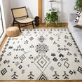 thumbnail image 2 of SAFAVIEH Kenya Dzvonko Southwestern Area Rug, Ivory/Black, 8' x 10', 2 of 7