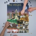 thumbnail image 3 of Las Vegas, Nevada, Las Vegas at Night (1000 Piece Puzzle, Size 19x27, Challenging Jigsaw Puzzle for Adults and Family, Made in USA), 3 of 4