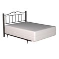 thumbnail image 6 of Bowery Hill Traditional Queen Metal Arched Scroll Headboard with Frame in Black, 6 of 12