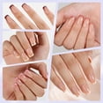 thumbnail image 2 of Gel Nail Tips Misssix French, 160 piezas, arte de uñas cortas y cuadradas, 2 of 6