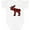 AA-White, variant on Inktastic Moose Silhouette Plaid Boys or Girls Baby Bodysuit