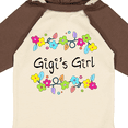 thumbnail image 4 of Inktastic Gigis Girl- Bright Flowers Girls Long Sleeve Baby Bodysuit, 4 of 5