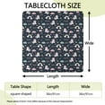 thumbnail image 2 of Blue Cartoon Unicorn Rainbow Cloud Love Dream Square Fitted Tablecloth with Elastic Edge,Square Table Cover,Washable Elastic Table Cover for Home Kitchen Party Decor 36"x36", 2 of 6