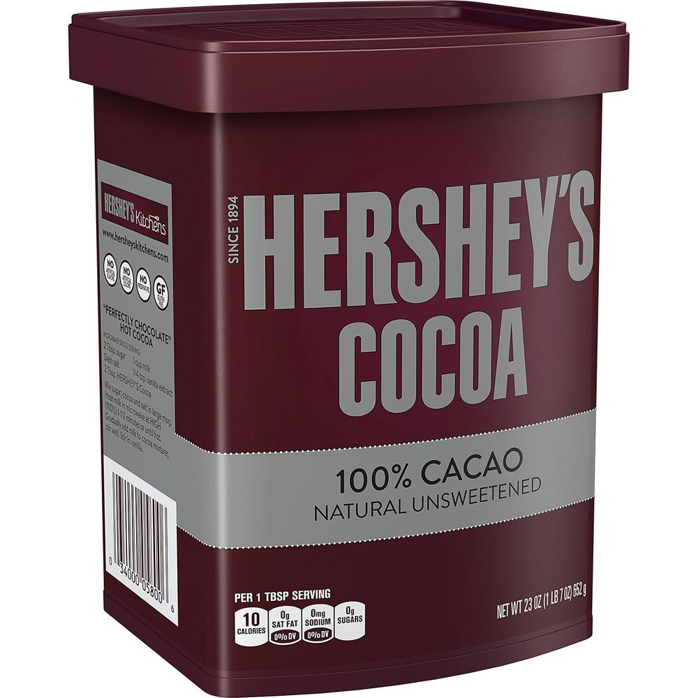 Hershey's Natural Unsweetened Cocoa, Chocolate 23 oz.