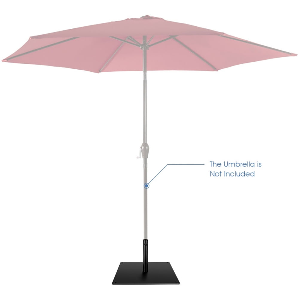 Aimee Lii 42lbs Weighted 25 Inch Square Patio Umbrella Base, Outdoor Umbrella Stand Aimee Lii 42lbs Weighted 25 Inch Square Patio Umbrella Base, Outdoor Umbrella Stand