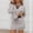 Brown, variant on Dianli Gifts Set Two Piece Sets Women's V Neck Striped Long Sleeve Top And Drawstring Short Skirt Matching Set Lightweight Breathable Casual Lounge Beach Outfit Two Piece Set