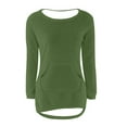 thumbnail image 5 of Bovemsi Womens Sweaters Casual Solid Long Sleeve Jumper Blouse Cute Sweaters, 5 of 5