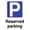 Warning Sign 3, variant on Reserved Parking P Sign 8"x12" - Tin Metal Wall Decor for Office Parking, Business Lot, Home Driveway, Farm Bar Coffee Shop Club Parking Permits