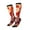 3 Black, variant on Women Crew Soft Moisture-wicking Socks Red Sun Flame Fox Pattern Design Cotton Socks, One Size fit All