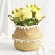 thumbnail image 4 of Cesta de almacenamiento portátil para el hogar cesta plegable para macetas Ehuebsd de flores con cinturón cuerda de paja organizador de tejido artesanías, 4 of 7