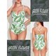 thumbnail image 1 of HOMGAO, bañador Sexy de una pieza con realce para mujer, traje de baño fruncido de talla grande, traje de baño Vintage con Control de barriga, trajes de baño L-4XL Tan Jianjun unisex, 1 of 2