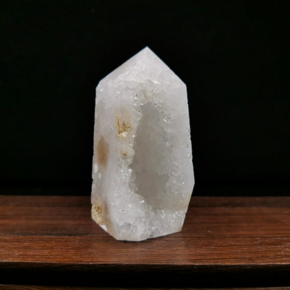 agate geode Crystal Towers ~ Natural Healing Crystal Point Obelisk for Reiki Healing and Crystal Grid 0.171kg