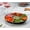 Black & Gold, variant on Round Sectional Serving Tray, Multi-Compartment Plastic Platter for Veggie Sticks, Dip & Snack Spreads – Perfect for Gatherings & Buffets