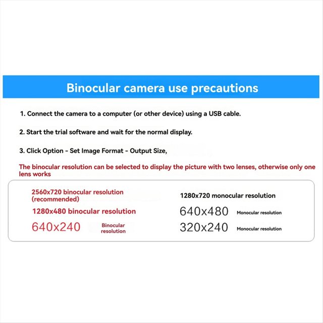 Módulo de Cámara de 100 Grados OV9732, Módulo de Cámara Dual de 1 MP y 2,1 mm, Enfoque Manual para WinXP/7/8/10, Linux/Android
