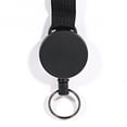 thumbnail image 3 of Cheers.US Multi-function Black Retractable Key Chain Keychain Anti-lost Outdoor Carabiner Heavy Duty Badge Holder Reel with Carabiner Wire Rope Bottle Opener, 3 of 5