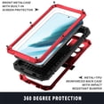 thumbnail image 6 of ELEHOLD for Samsung Galaxy S24 Case,Outdoor Sports Military Heavy Duty Full Body Cover with Built in Screen Protector Hidden Kickstand Shockproof Dustproof Case for Samsung Galaxy S24,Red, 6 of 9