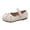 Beige, variant on Ticikt Girls Playful Sneakers with Straps Soft Sole Athletic Shoes for Everyday Comfort,Beige