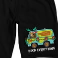 thumbnail image 2 of Scooby Doo Deck Everything Men's Black Sleep Pajama Shorts, 2 of 4