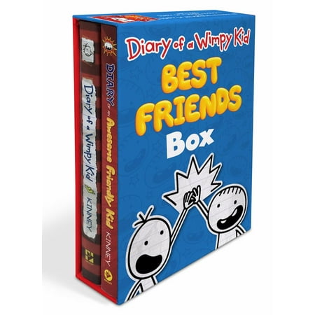 Diary of a Wimpy Kid: Best Friends Box (Diary of a Wimpy Kid Book 1 and Diary of an Awesome Friendly (Best Kid Friendly Jokes)