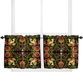 thumbnail image 5 of Mexican Geometric Flower Birds Retro Living Room The Bedroom Home Interior Room Decoration Drapes Kitchen Curtains, 5 of 6