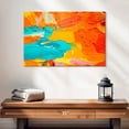 thumbnail image 2 of Elephant Stock Orange And Blue Abstract Wall Art - Horizontal Canvas Wall Art - Living Room Wall Decor - Abstract Canvas - Orange And Turquoise Decor - 24" x 16", 2 of 8