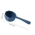 thumbnail image 3 of Round Bottom Pet Food Measuring Spoon for Dog and Cat Food, Kitchen Grain Rice Food-Grade Plastic Scooper, Ergonomic Handle, Easy Clean, 15.3cm, Yellow/Orange/Blue/Green, 3 of 6