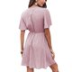 thumbnail image 5 of Sunloudy Vestido casual de manga corta para mujer, a la moda, estampado de puntos, cuello en V, cintura alta, vestido de gasa Sunloudy S M L XL, 5 of 8