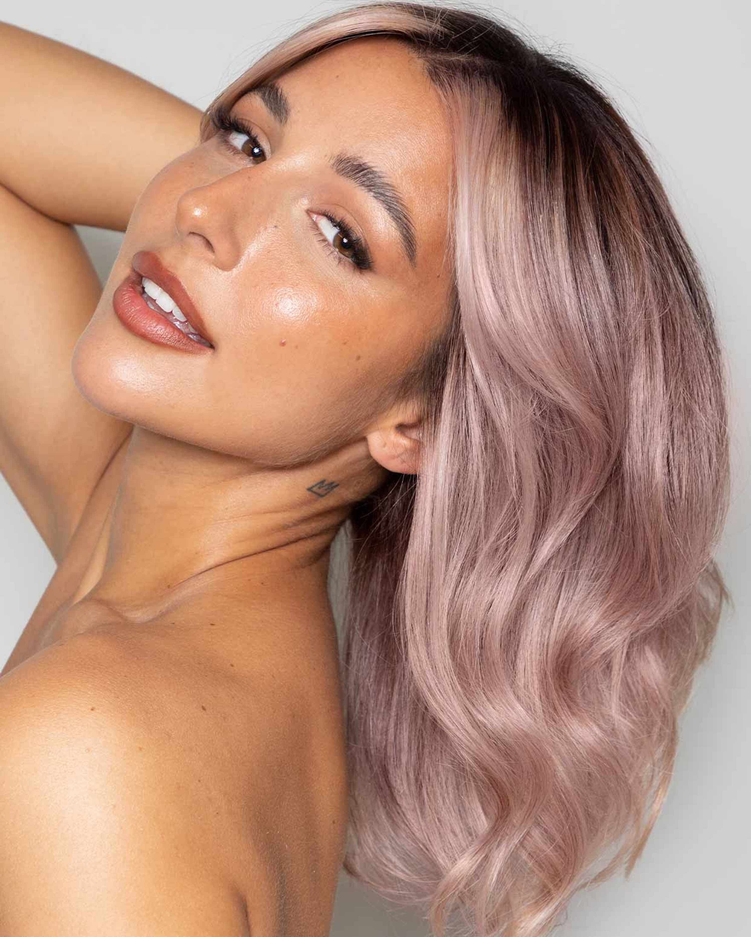 SHRINE DROP IT Rose Pink Toning Drops - Semi-Permanent Hair Toner Color - 30 Uses Per Bottle - Vegan & Cruelty-Free - 0.34fl oz