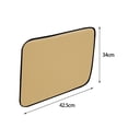 thumbnail image 3 of Funda de asiento de coche, accesorios interiores, protector de asiento trasero para coches, protección de Mitad beige, 3 of 9