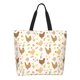thumbnail image 1 of Balery Chicken Family Bolsa Tote Estilo Estético con Cremalleras, Bolsa de Hombro, Bolsa de Compras Grande y Plegable, 1 of 8