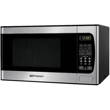 Emerson 0 9 Cu Ft Microwave Oven Stainless Steel Front Finish Emerson 0 9 Cu Ft Microwave Oven Stainless Steel Front Finish